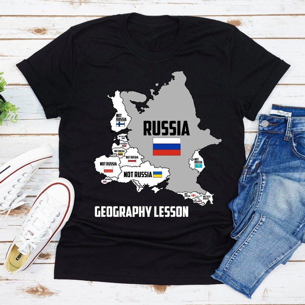 I Stand With Ukraine T-Shirt, It's Not Russia Europe Map Shirt, Free Ukraine Tee